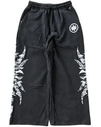 LOSTSHDWS - Graphic-Print Wide-Leg Track Pants - Lyst
