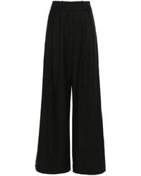 The Mannei - Side Vented Wide-Leg Trousers - Lyst