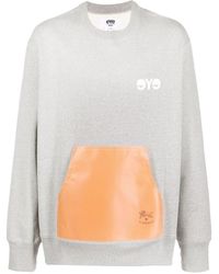 Junya Watanabe Printed Crewneck Sweatshirt in Metallic for Men | Lyst