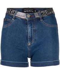 Philipp Plein - Logo-Embellished Denim Shorts - Lyst