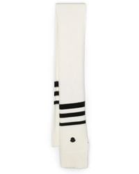 Moncler - Logo-Patch Striped Wool Scarf - Lyst