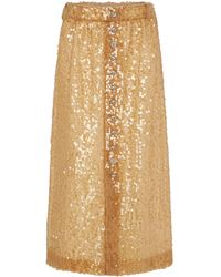 Rabanne - Jupe À Sequins Brodés - Lyst