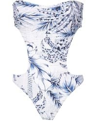 Lygia & Nanny - Bañador con palmera estampada - Lyst