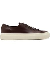 Buttero - Lace-Fastening Leather Sneakers - Lyst