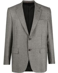 Canali - Blazer Met Pied-De-Poule Print - Lyst