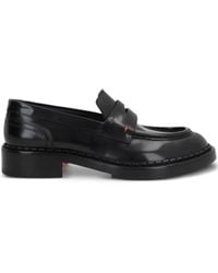 Santoni - X 10 Corso Como Brushed Leather Penny Loafers - Lyst