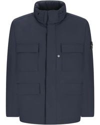 Stone Island - Veste Zippée À Patch Logo - Lyst