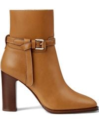 Ralph Lauren - 90Mm Donnely Buckle-Detail Ankle Boots - Lyst