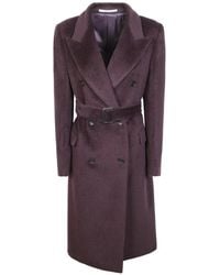 Tagliatore - Jole Double-Breasted Belted Coat - Lyst