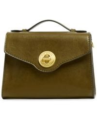 The Bridge - Twist-Lock Leather Tote Bag - Lyst