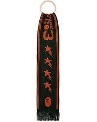 A Bathing Ape - Sciarpa Con Logo Stelle - Lyst