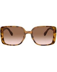 COACH - Tortoiseshell-Effect Square-Frame Sunglasses - Lyst