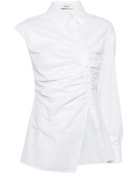 BESFXXK - Asymmetrisches Hemd Mit Raffung - Lyst