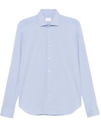 Xacus - Spread-Collar Long-Sleeve Shirt - Lyst