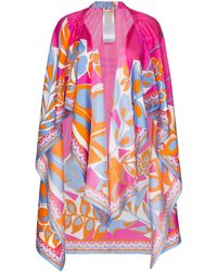 Emilio Pucci Stranddoek Met Bloemenprint - Roze