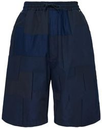 Comme des Garçons - Patchwork Drawstring Shorts - Lyst