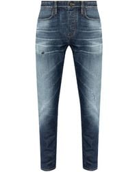 Emporio Armani - Jeans Met Gewassen Effect - Lyst