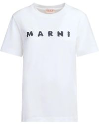 Marni - T-Shirt À Logo Imprimé - Lyst