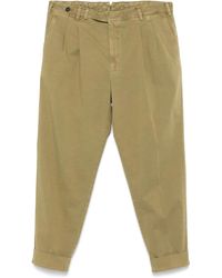 PT Torino - Broek Met Geplooid Detail - Lyst