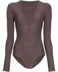 Matteau Costume intero Maillot a maniche lunghe - Multicolore