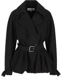 Loewe - ベルテッド ジャケット - Lyst