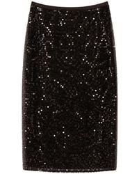 Roberto Collina - Jupe Mi-Longue À Sequins - Lyst