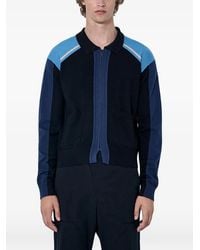Kiko Kostadinov - Contrast-Panel Zip-Front Sweater - Lyst