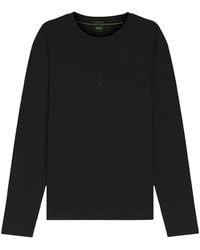 HUGO - Togn Mirror Long-Sleeved T-Shirt - Lyst