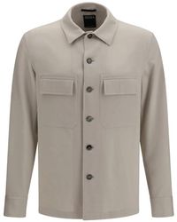 ZEGNA - Button-Up Cashmere Overshirt - Lyst
