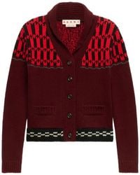 Marni - Cardigan En Jacquard - Lyst