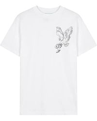 Off-White c/o Virgil Abloh - T-Shirt À Logo Eagle Imprimé - Lyst