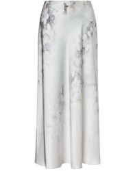 Alberta Ferretti - Floral-Print Midi Skirt - Lyst