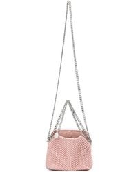 Stella McCartney - Mini Falabella Crystal-Embellished Tote Bag - Lyst