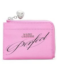 Marc Jacobs - Logo Charm Zip Wallet - Lyst