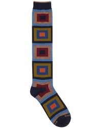 Gallo - Geometric-Pattern Socks - Lyst