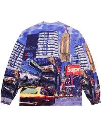 Supreme Skyline Sequin Top in Blue for Men | Lyst