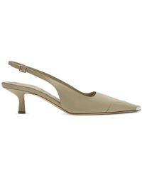 Burberry - 50Mm Chisel Slingback Pumps - Lyst