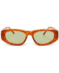 The Attico - X Linda Farrow Maya Tortoiseshell-Effect Sunglasses - Lyst