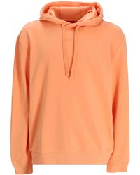 HUGO - Logo-Embossed Cotton Hoodie - Lyst