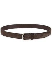 Orciani - Suede-Finish Topstitched Belt - Lyst