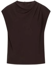 Agnona - Draped Sleeveless Blouse - Lyst