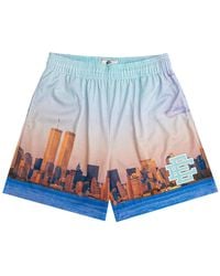 Eric Emanuel - Basic Nyc Twin Towers Graphic-Print Mesh Shorts - Lyst