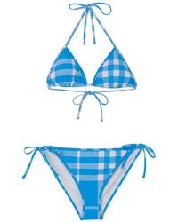 Burberry - Vintage-check Bikini Set - Lyst