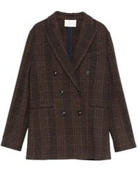 Circolo 1901 - Blazer Croisé À Carreaux - Lyst