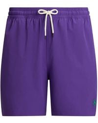 Polo Ralph Lauren - Drawstring Embroidered Swim Trunks - Lyst