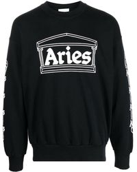 Aries - Logo-print Long-sleeve Top - Lyst