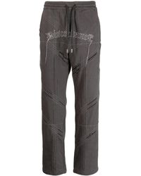 Children of the discordance - Logo-embroidered Distressed Track Pant - Lyst