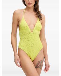 Guess - Rhinestone One-Piece Swimsuit - Lyst