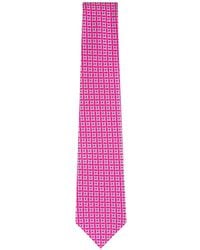 Kiton - Geometric-Pattern Silk Tie - Lyst