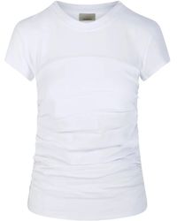 Isabel Marant - Gathered Detail Short-Sleeve T-Shirt - Lyst